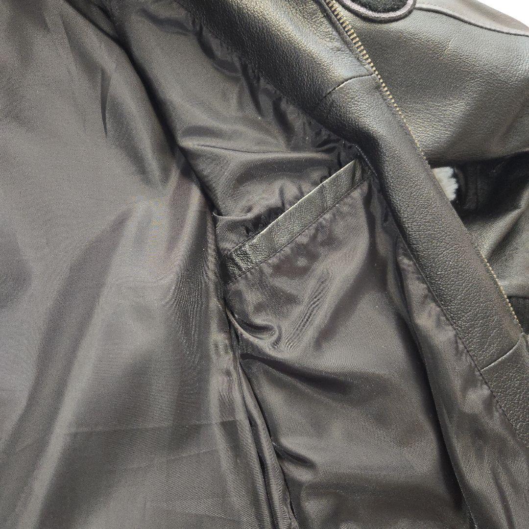 Indian Motorcycle スタジャン レザー ブラックワッペン M