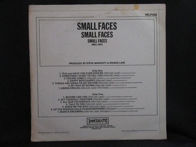 SMALL FACES★Same UK Immediate Mono オリジナル