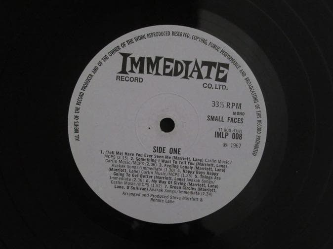SMALL FACES★Same UK Immediate Mono オリジナル
