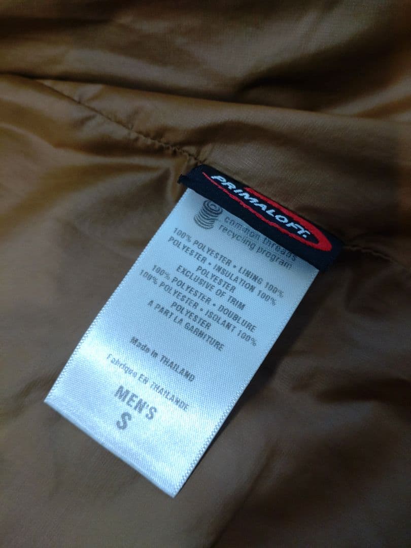 【美中古】マイクロパフ　ベスト　ヘナブラウン　メンズS