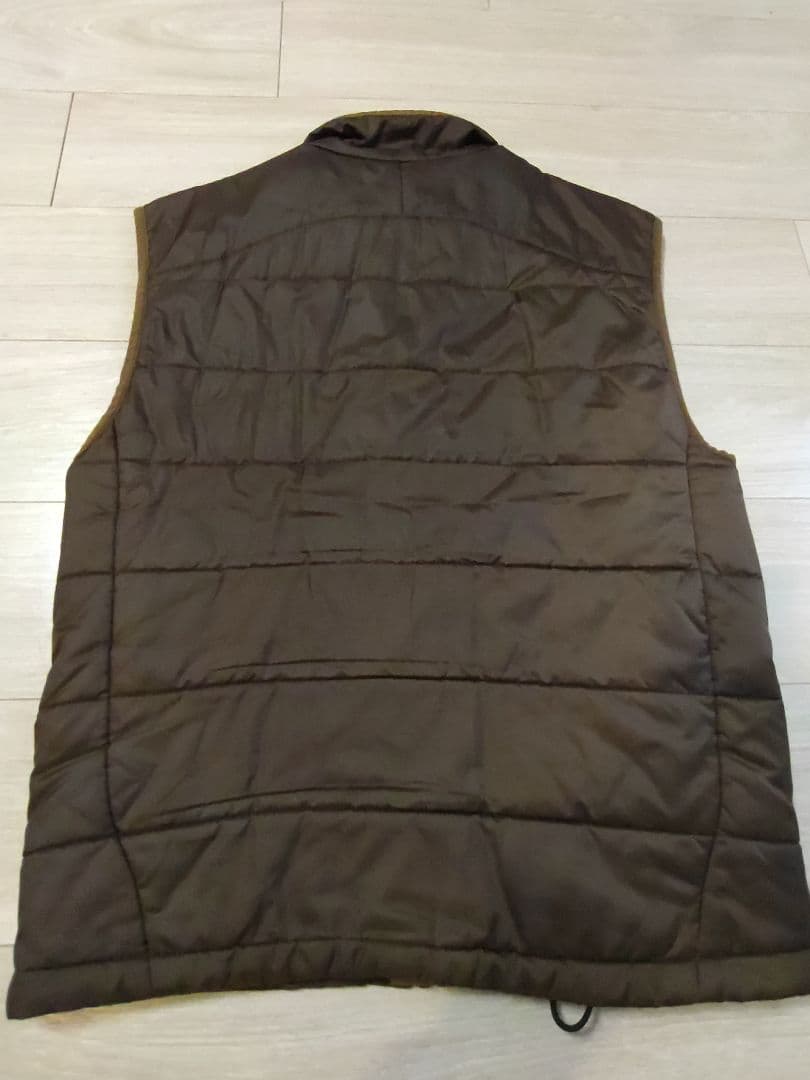 【美中古】マイクロパフ　ベスト　ヘナブラウン　メンズS