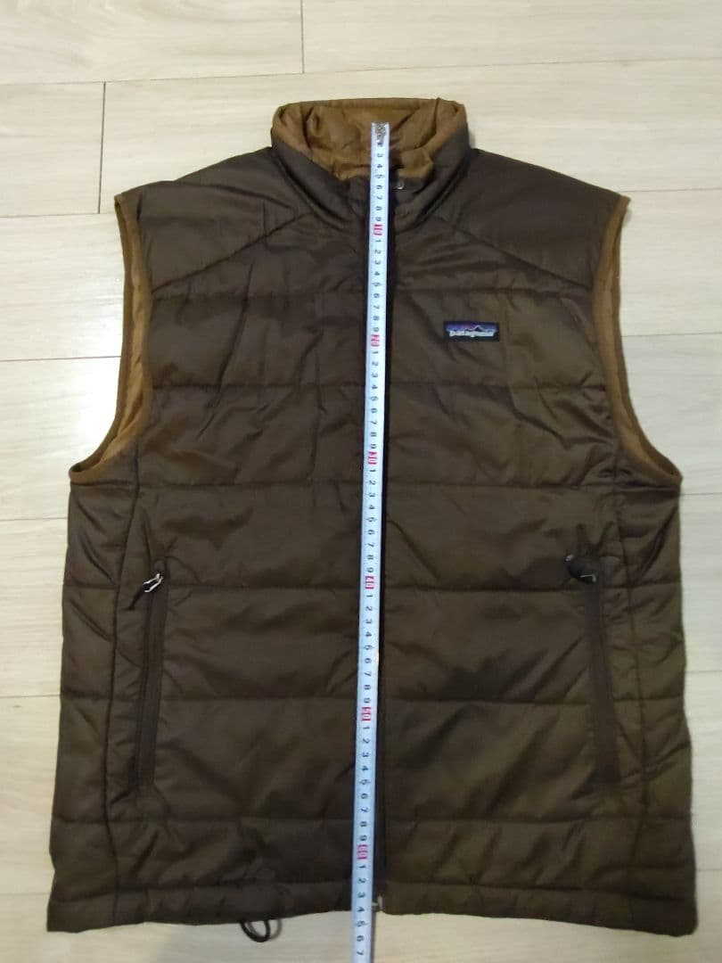 【美中古】マイクロパフ　ベスト　ヘナブラウン　メンズS