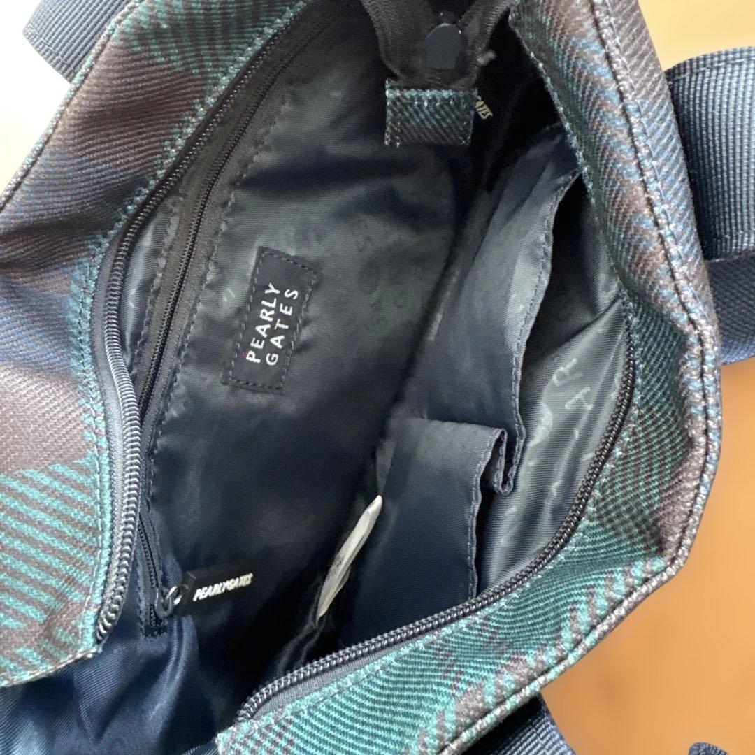 パーリーゲイツ　ブラックウォッチ柄2WAYカートバッグ