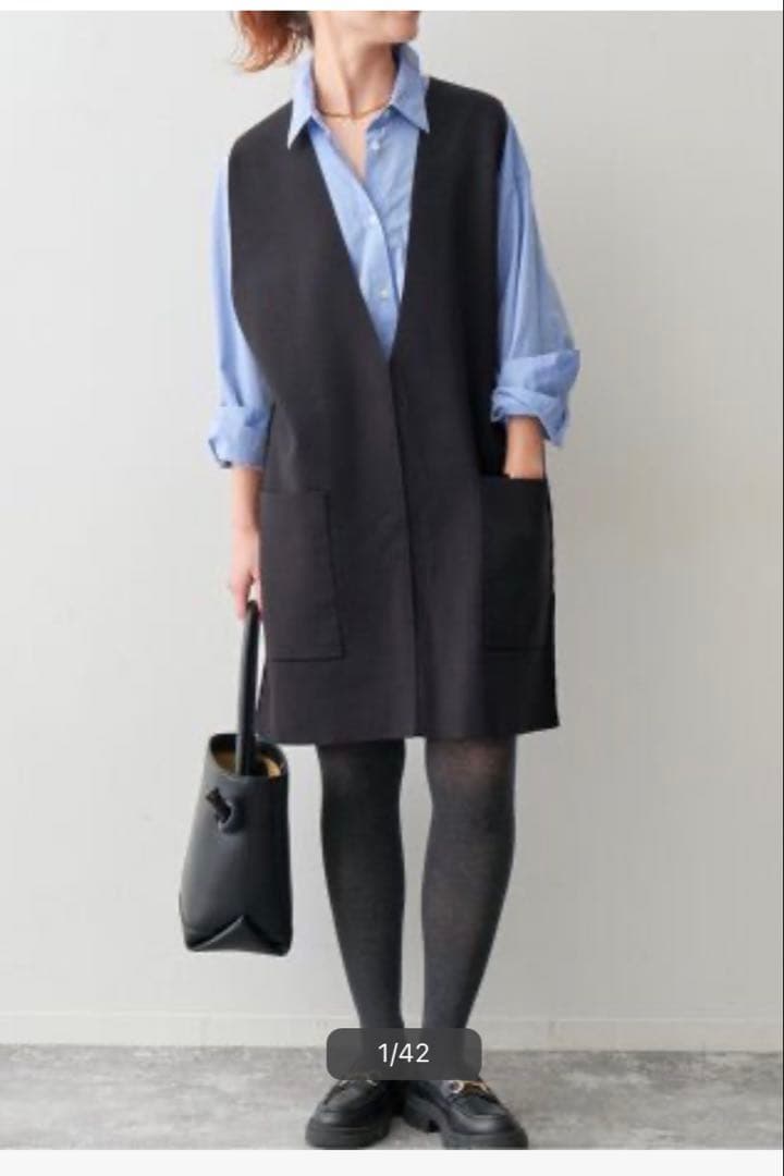 スピック&スパン C/Rニットベスト