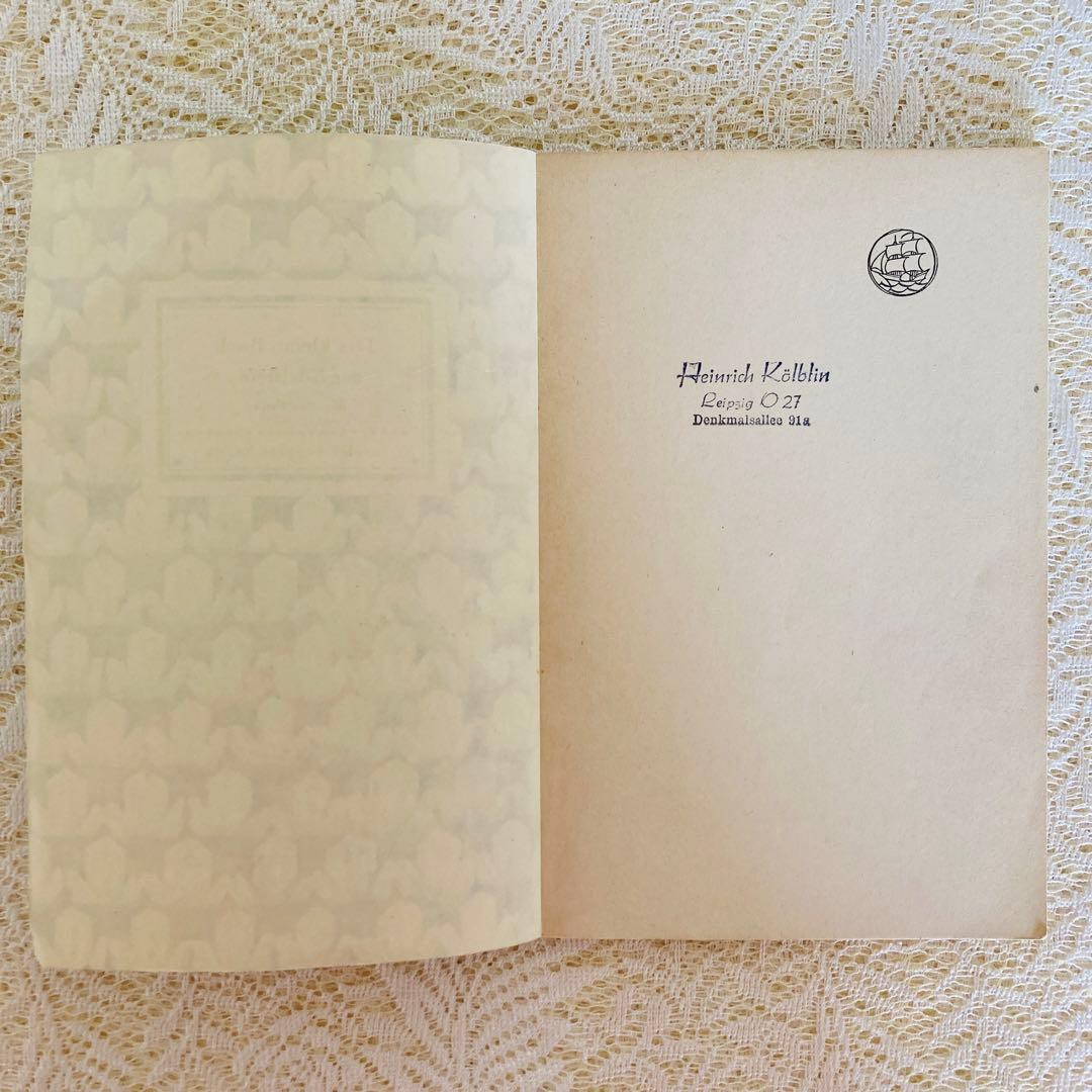 洋書　古書　インゼル文庫 No. 54　小さな鉱物の本　宝石　美しいイラスト♡