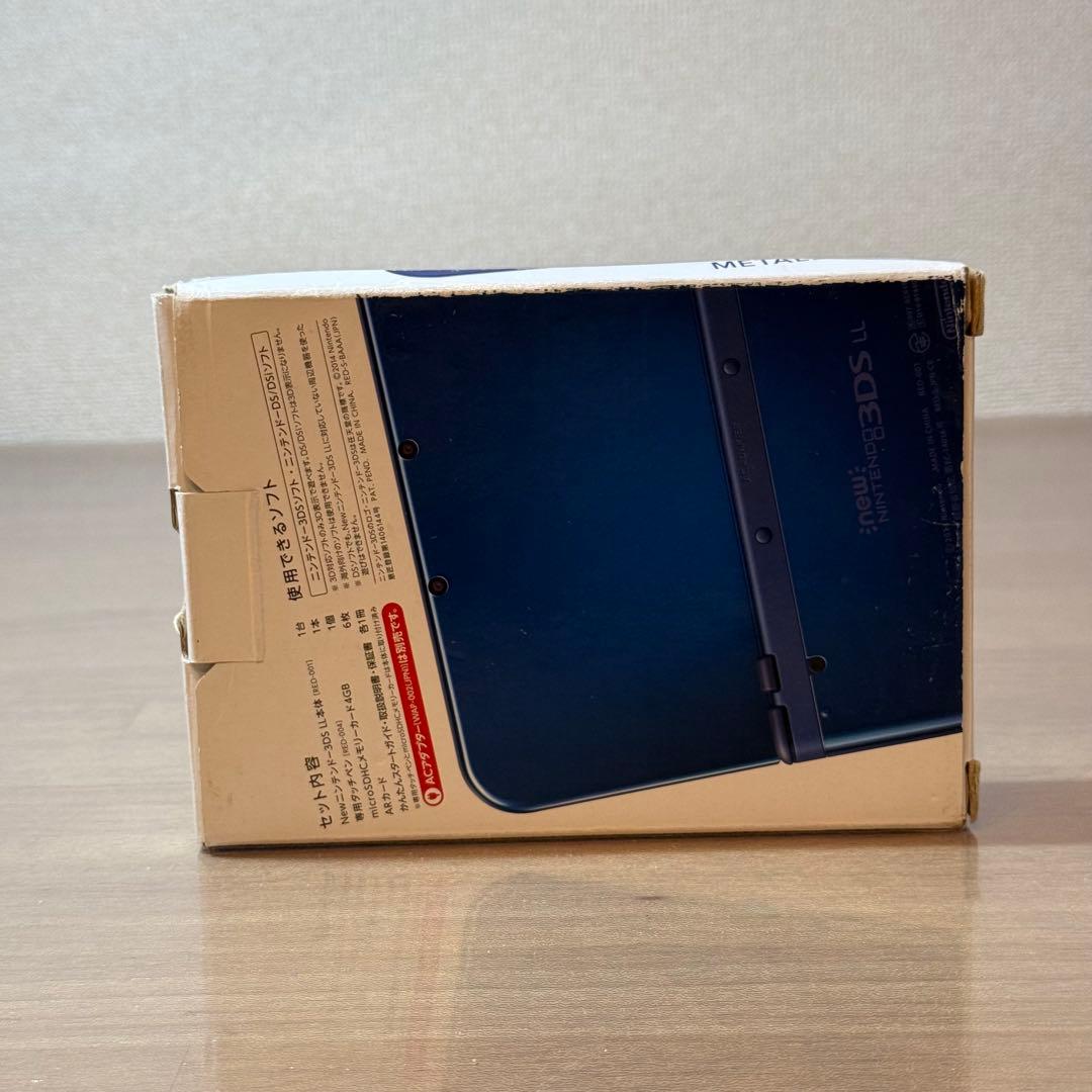4-177 Newニンテンドー3DS LL メタリックブルー 上IPS 箱付き