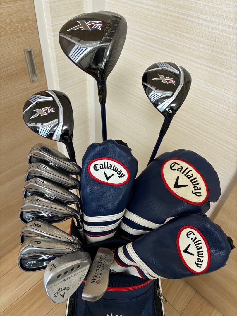 ☆キャロウェイ・XRシリーズで揃えた超豪華フルセット☆美品バッグ付き☆