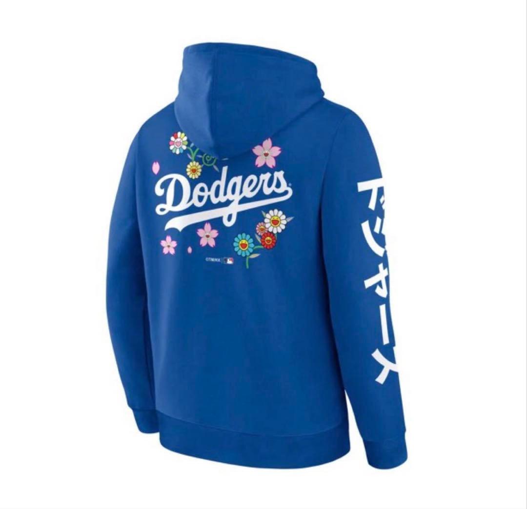 限定　村上隆×ドジャース 2025年ワールドシリーズ優勝記念パーカー　XL 青