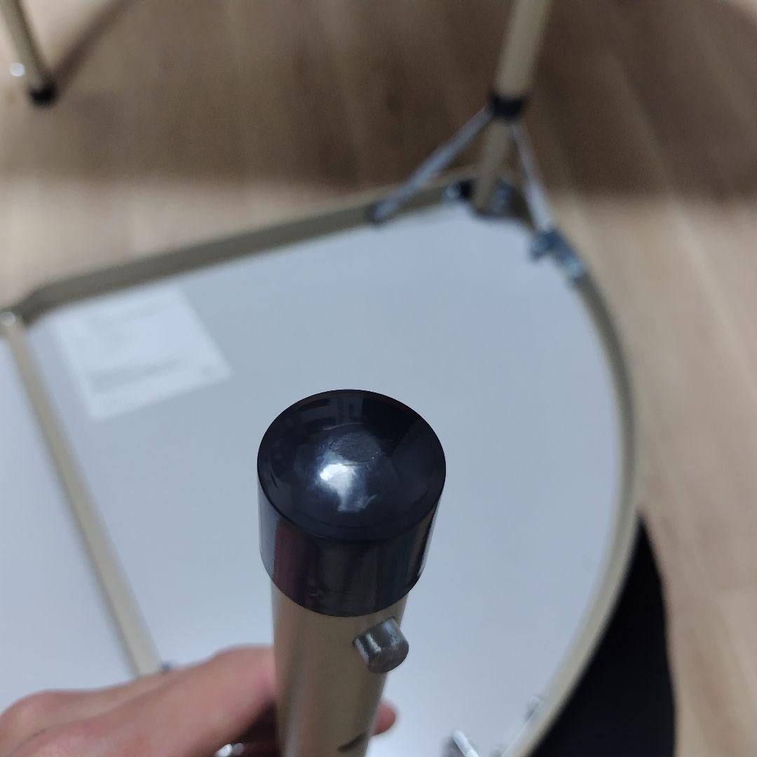 dod　丸型ワンポールテントテーブル　ブラウン/ベージュ