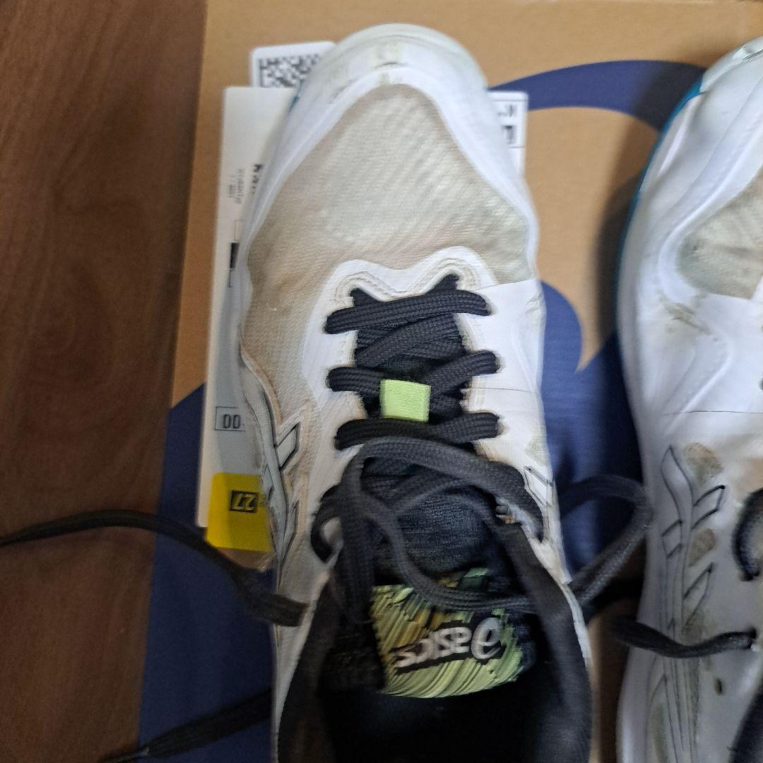 ASICS バレーボールシューズ ホワイト/グレー