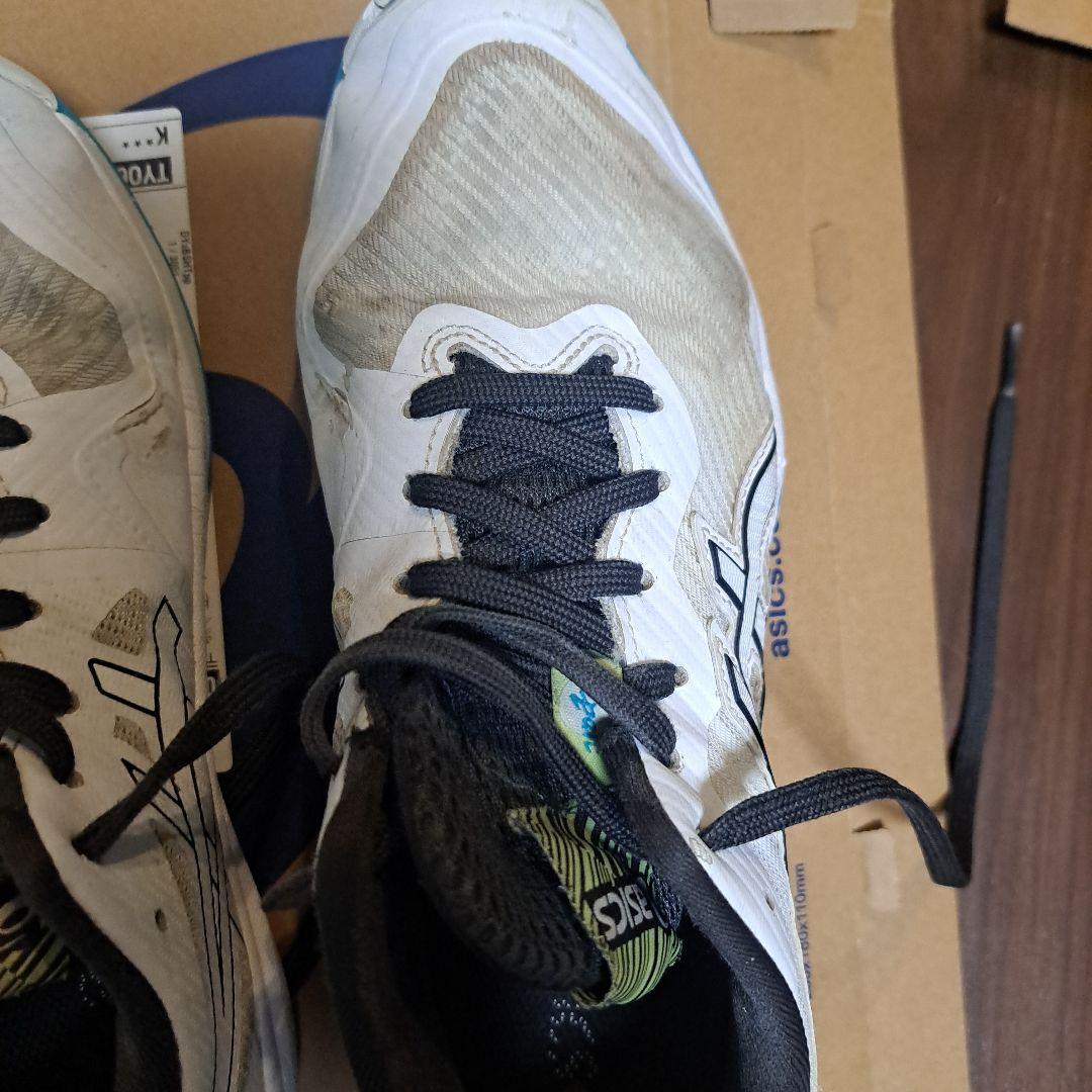 ASICS バレーボールシューズ ホワイト/グレー