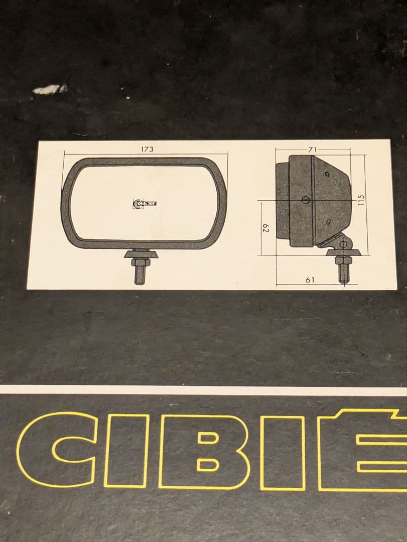 美品！CIBIEレグⅡ　未使用箱付き　スポット　旧車に