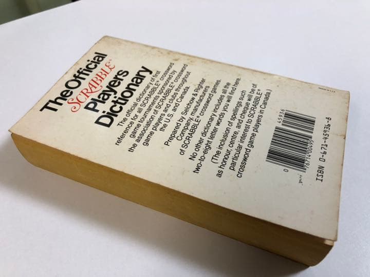 洋書 Official Scrabble Players Dictionary