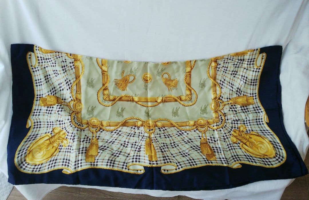 Burberrys バーバリー ノバチェック柄 大判 スカーフ シルクスカーフ