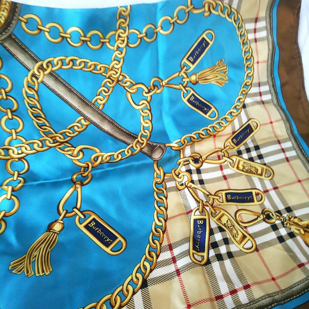 Burberrys バーバリー ノバチェック柄 大判 スカーフ シルクスカーフ