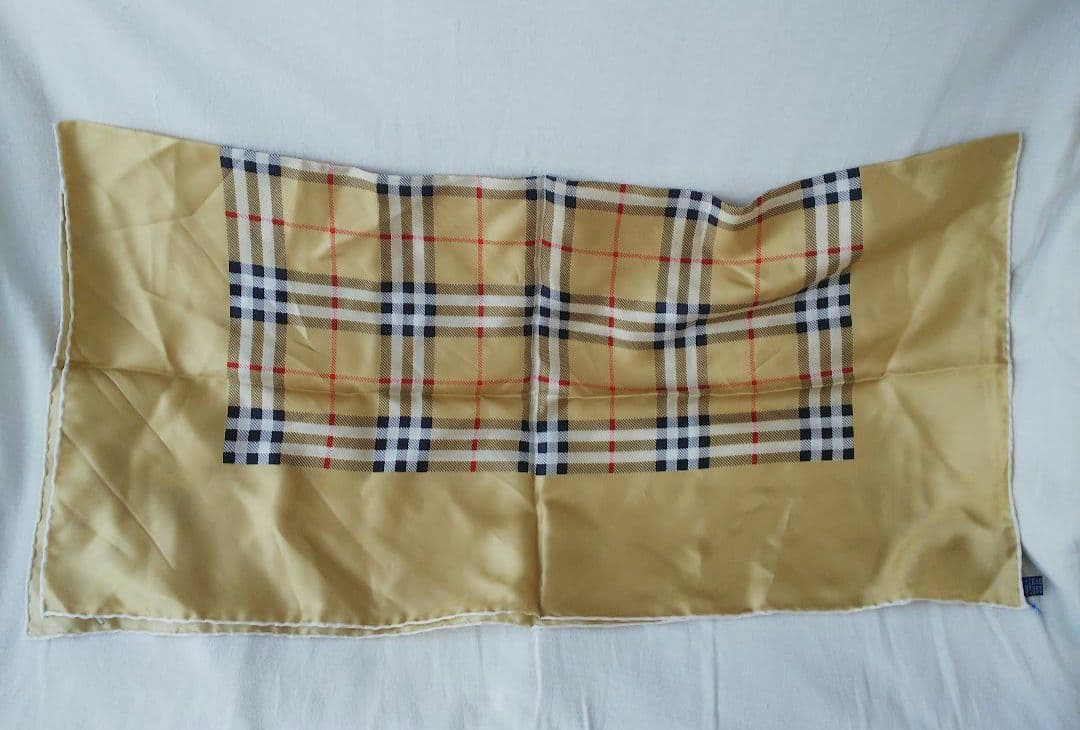 Burberrys バーバリー ノバチェック柄 大判 スカーフ シルクスカーフ