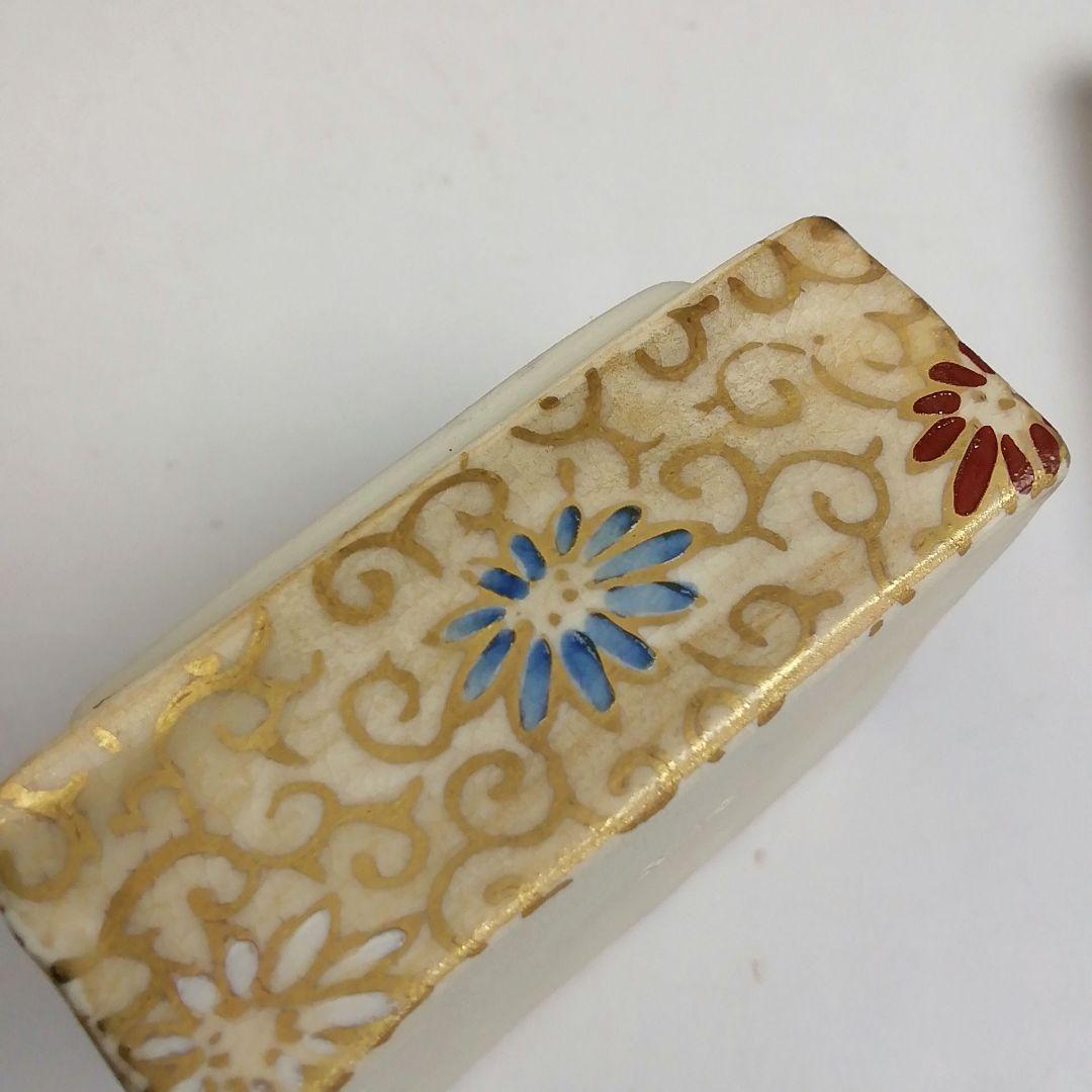 Ｔ７９３　香合　『歌本　香合』『清香窯　宮本翠浩 造』　共箱　茶道具