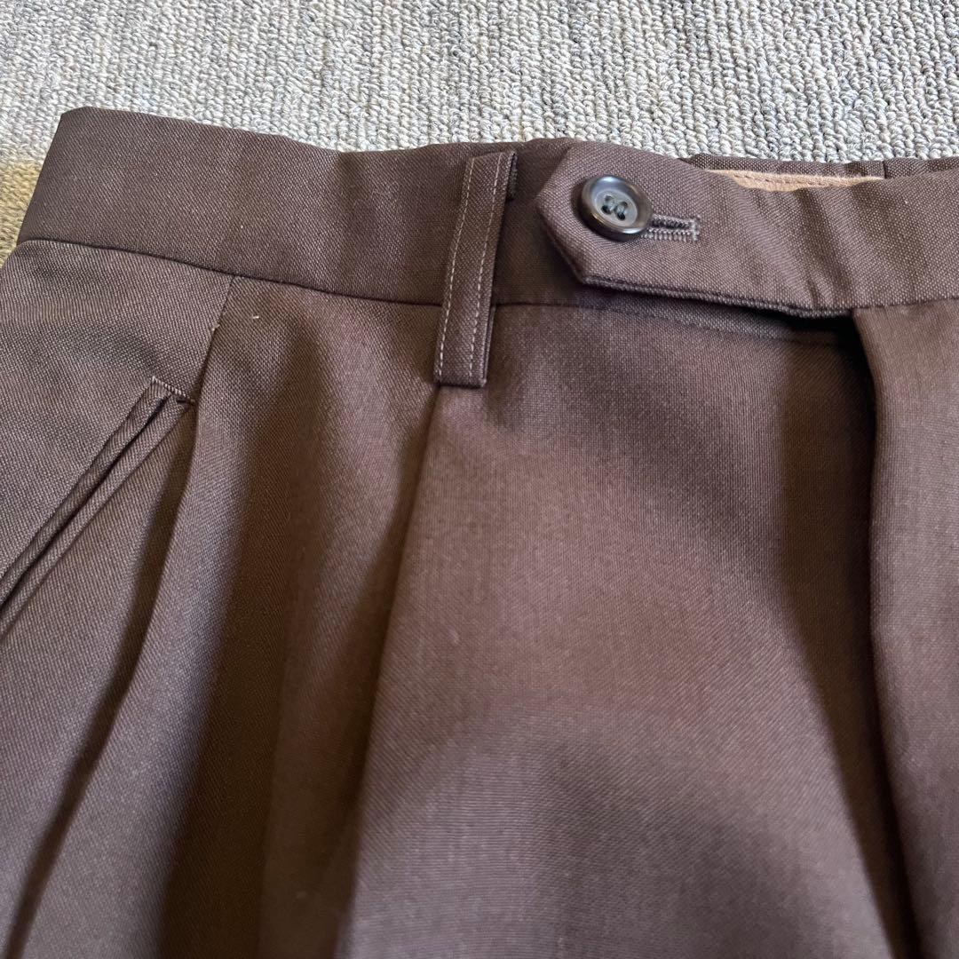 ◆美品◆COMME CA DE MODE MENスーツ　背抜き　ウール　ブラウン