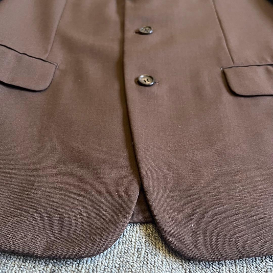 ◆美品◆COMME CA DE MODE MENスーツ　背抜き　ウール　ブラウン