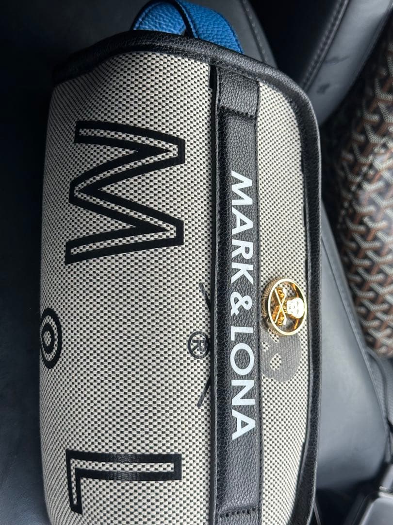 【新品同様】MARK & LONA カートバッグ ラウンドバッグ スカル ゴルフ