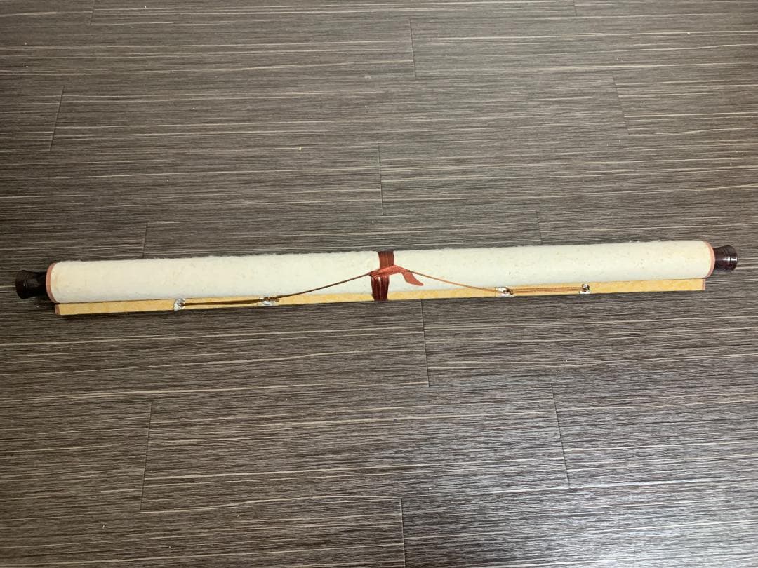 梁栄中 雲山紅帆 山水図 紙本 大幅 掛軸 中国画 396