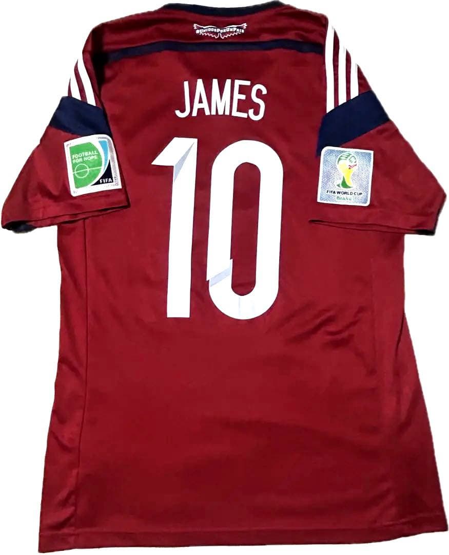 2014ワールドカップ　コロンビア代表 ハメスロドリゲス　ユニフォーム　激レア