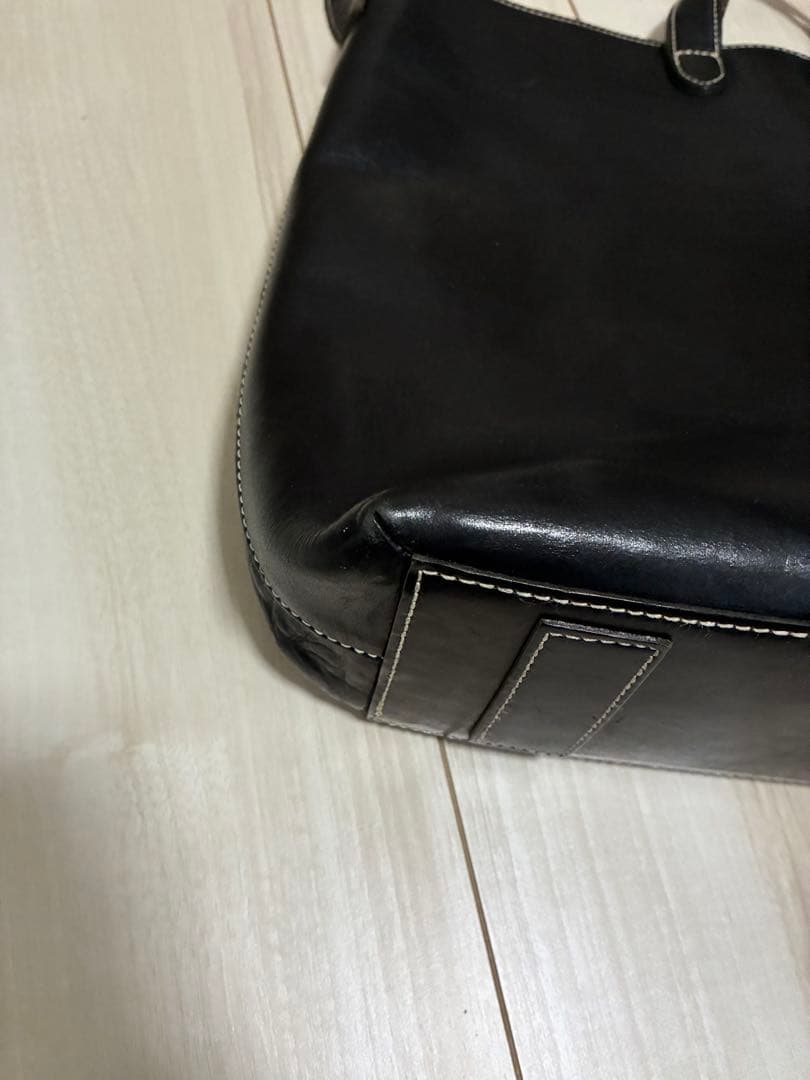 土屋鞄 黒 ディアリオ 2WAY トートバッグ ショルダーバッグ