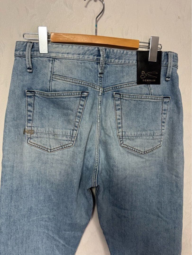 DENHAM デンハム ジーンズ CROP リペア加工 パッチワーク W30