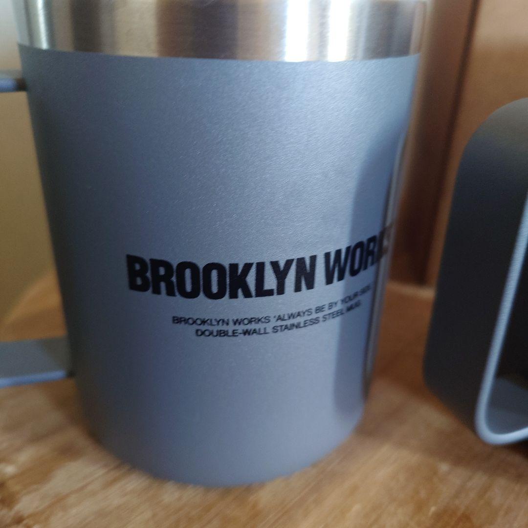 限定値下げ●ブルックリンワークスCUP W ステンレス製ダブルマグカップ 2個