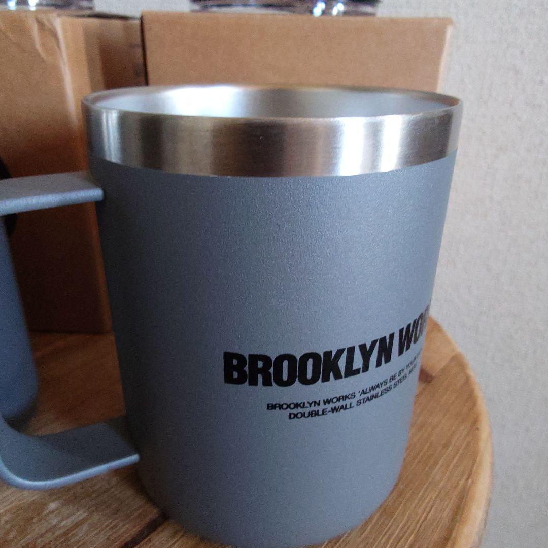限定値下げ●ブルックリンワークスCUP W ステンレス製ダブルマグカップ 2個