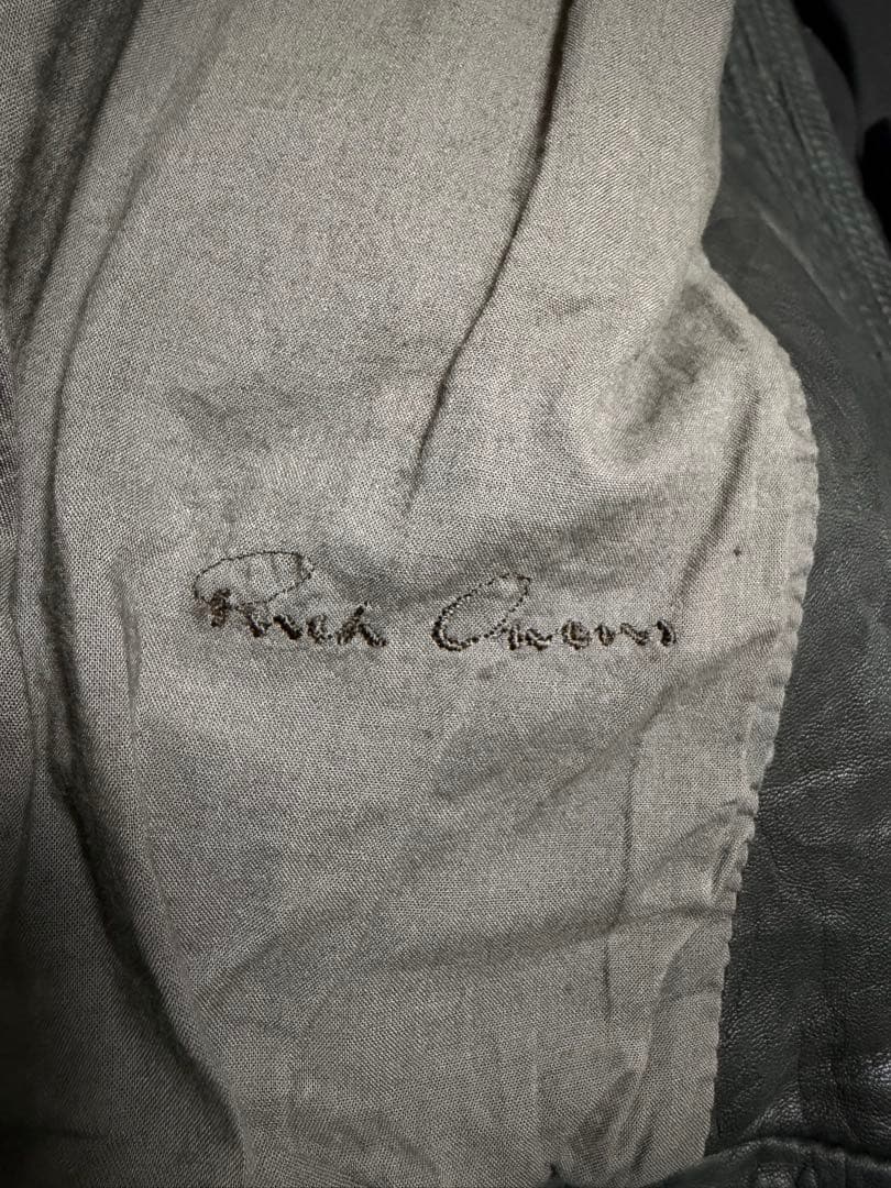 ジャケット・アウター Rick Owens leather biker jacket archive