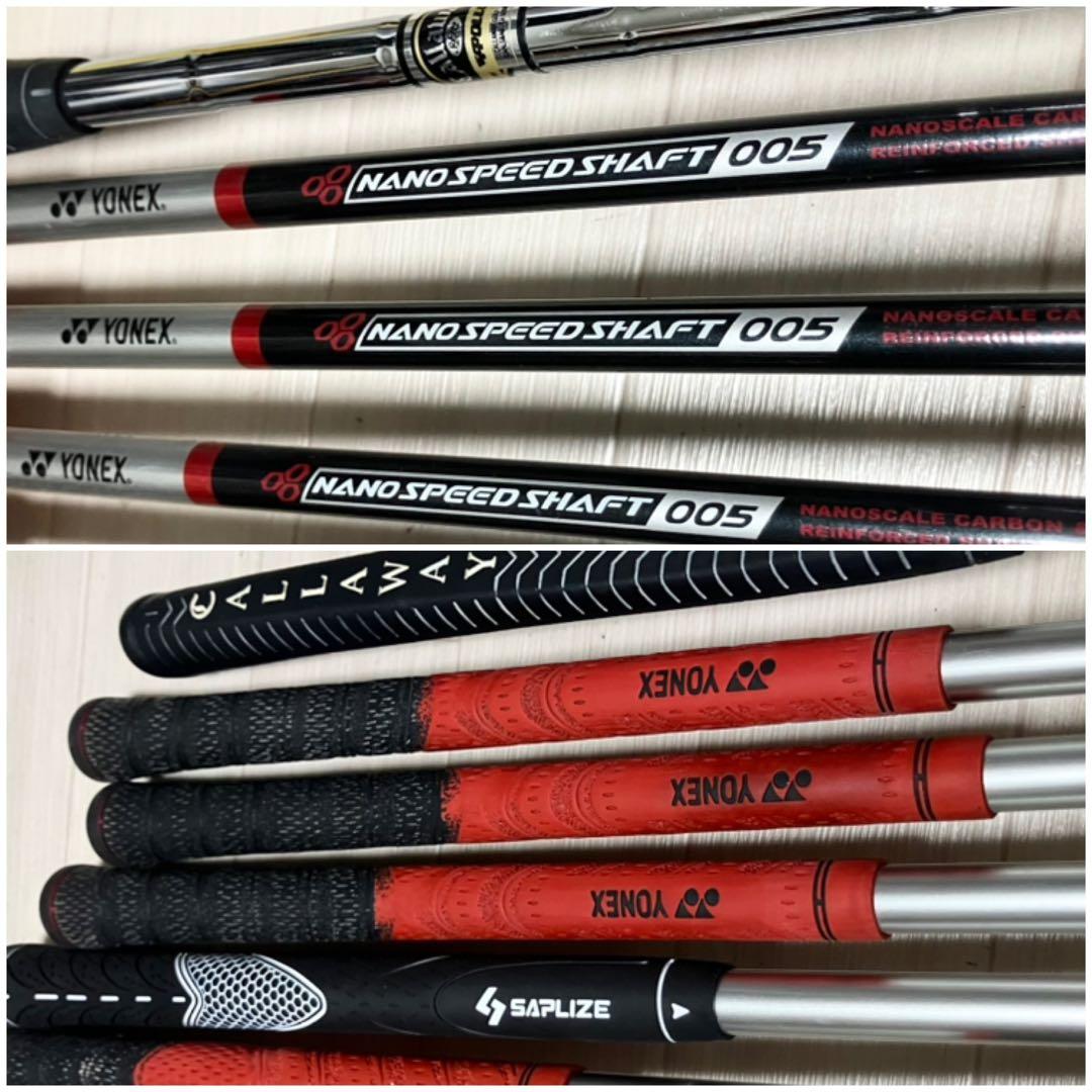 メンズゴルフフルセットcallaway キャロウェイ他クラブ計12本バック付