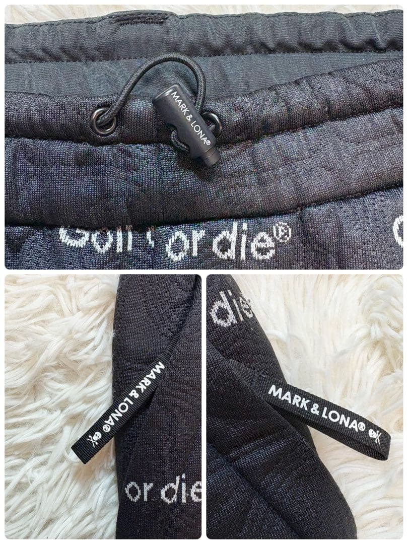 マークアンドロナ ジョガーパンツ スカル総柄 2022年モデル M