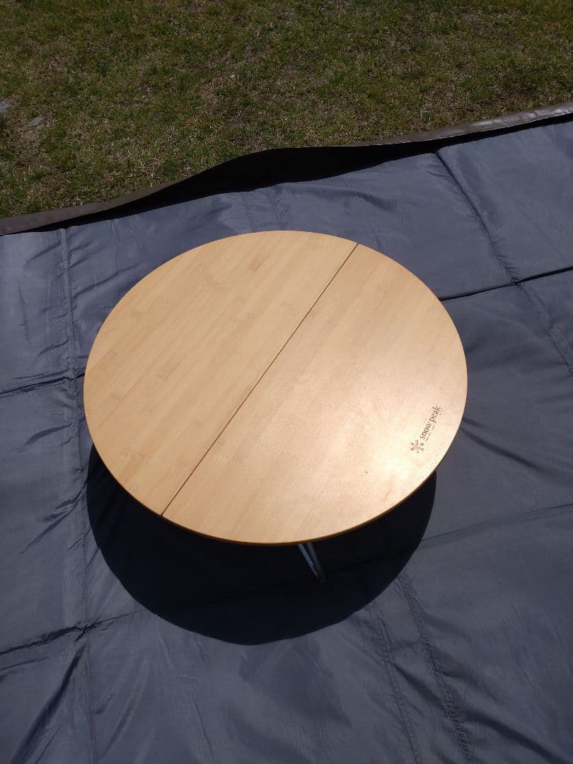 スノーピーク ワンアクションちゃぶ台竹 M 旧仕様 2010年前後購入