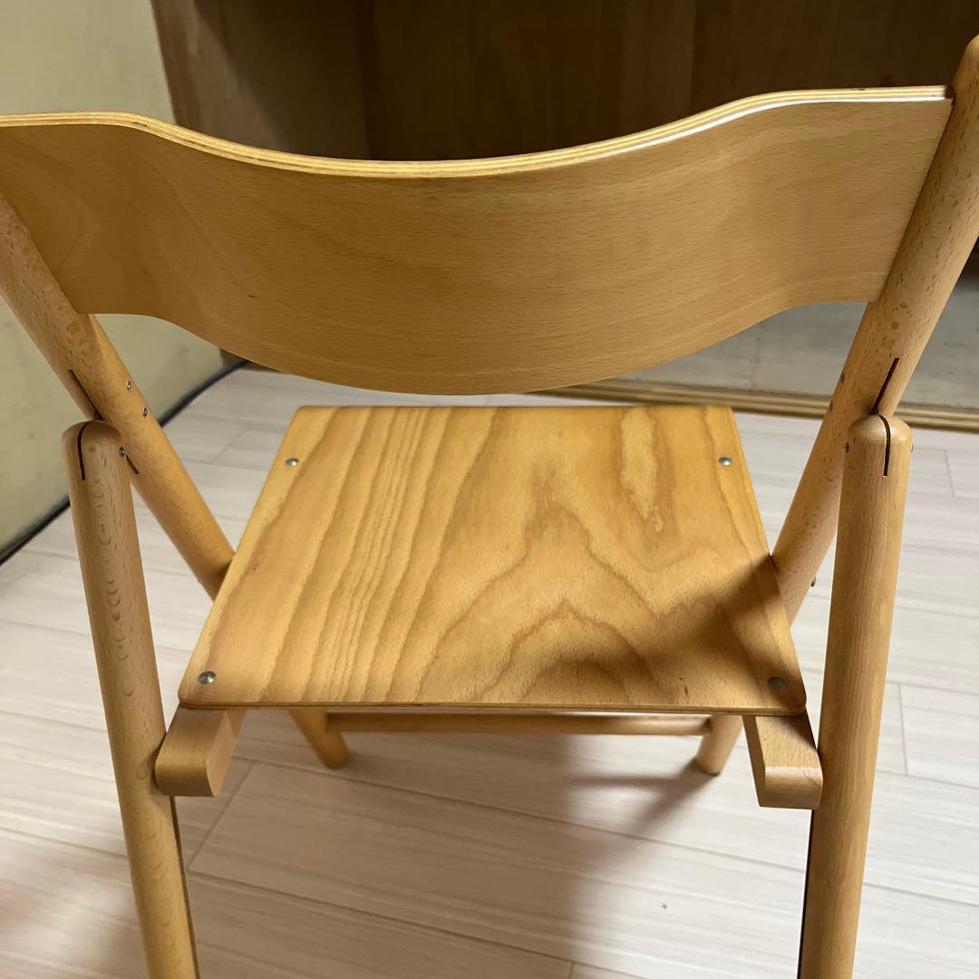 無印（廃盤）折りたたみ木製椅子