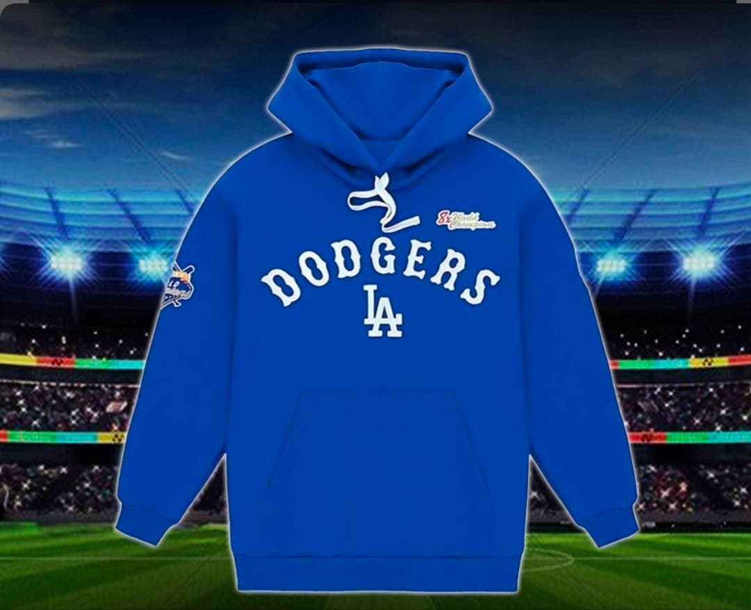 新品　Dodgers world series championsパーカー　M