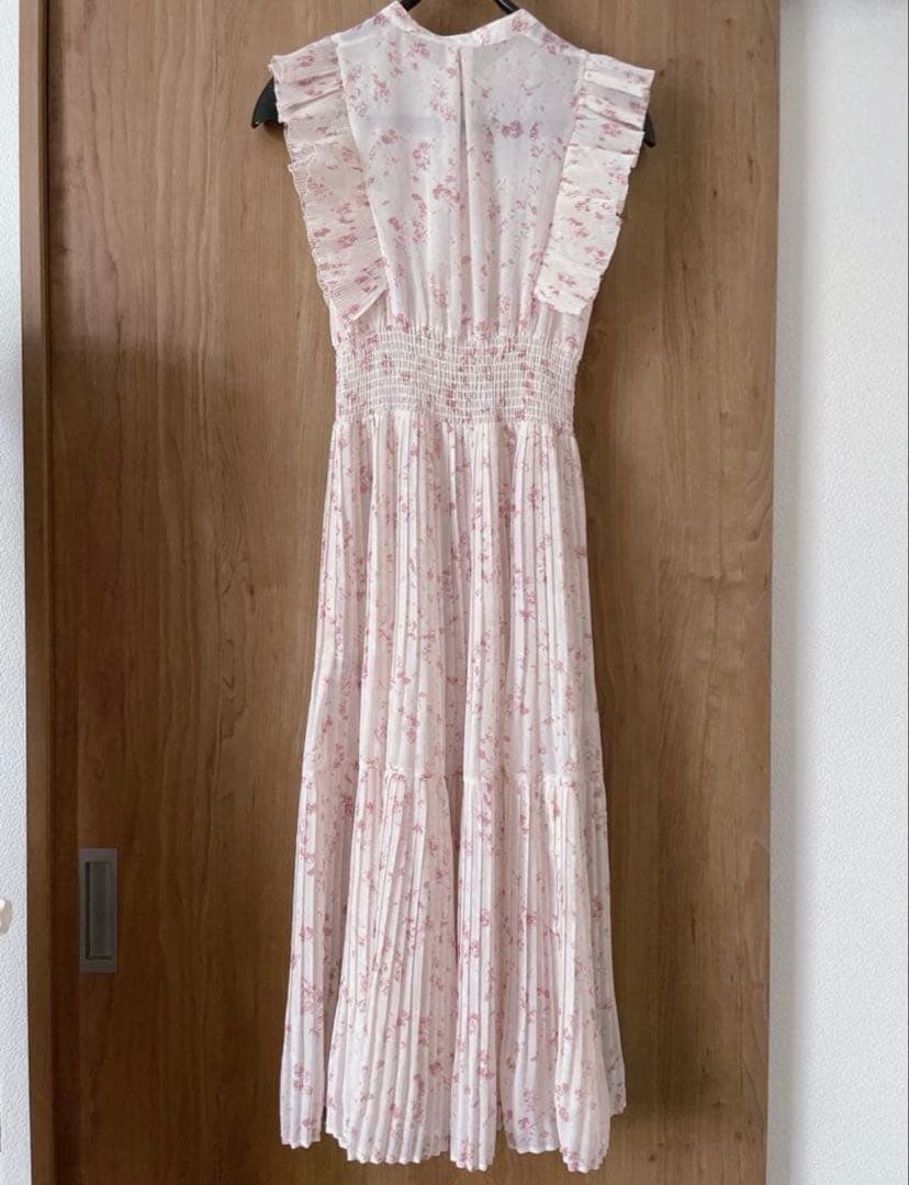 SNIDEL sustainableフリルワンピース 0 ピンク インナー付き