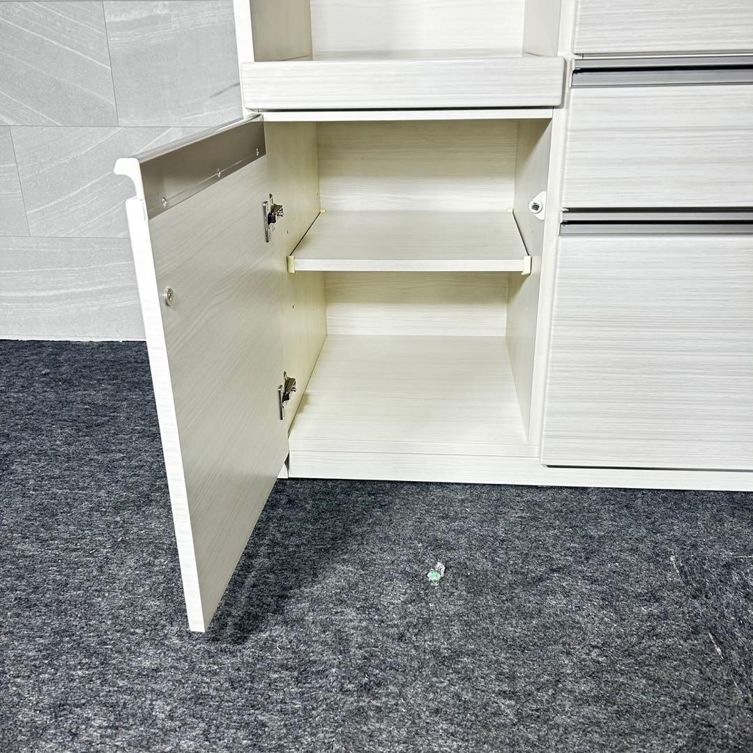 ニトリ 食器棚 幅120cm シンプル キッチンボード 収納 格安 d4852