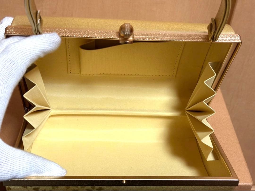 和装バッグ＆草履セット　ゴールド