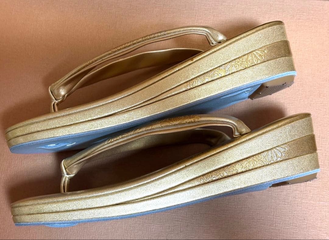 和装バッグ＆草履セット　ゴールド