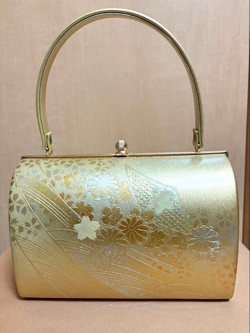 和装バッグ＆草履セット　ゴールド