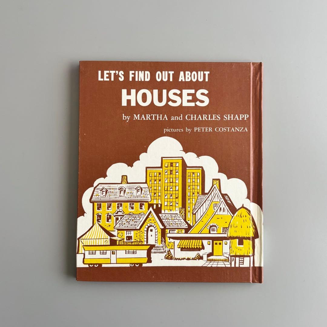 アメリカ　LET’S FIND OUT ABOUT HOUSESヴィンテージ絵本