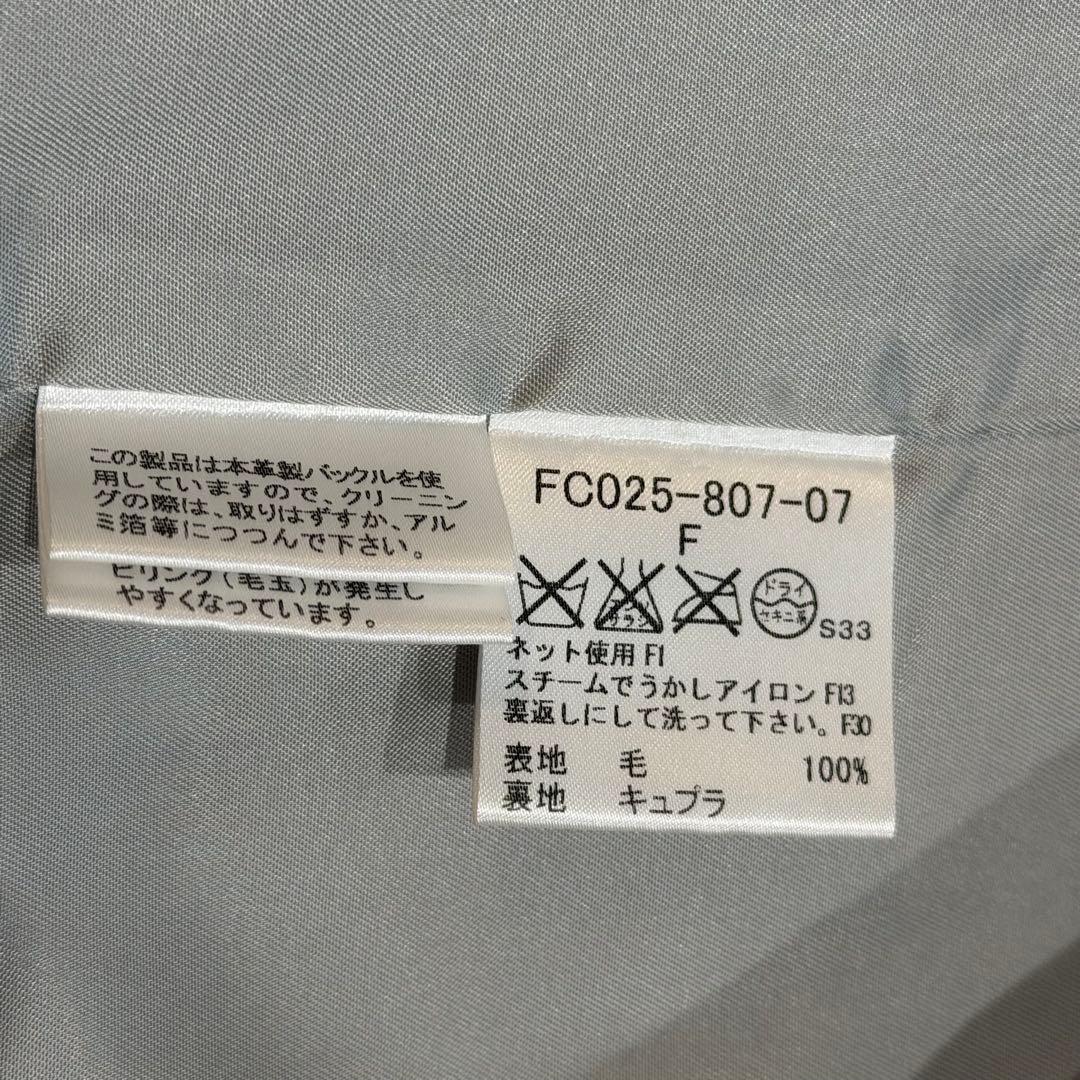 バーバリーロンドン　ケープコート　ポンチョ　ウール　ノバチェック　レザー　グレー