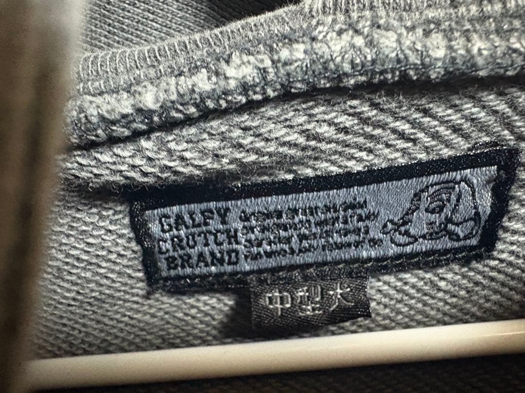 GALFY（ガルフィー）ガルクエジップパーカー/バックプリント ブラック 中型犬