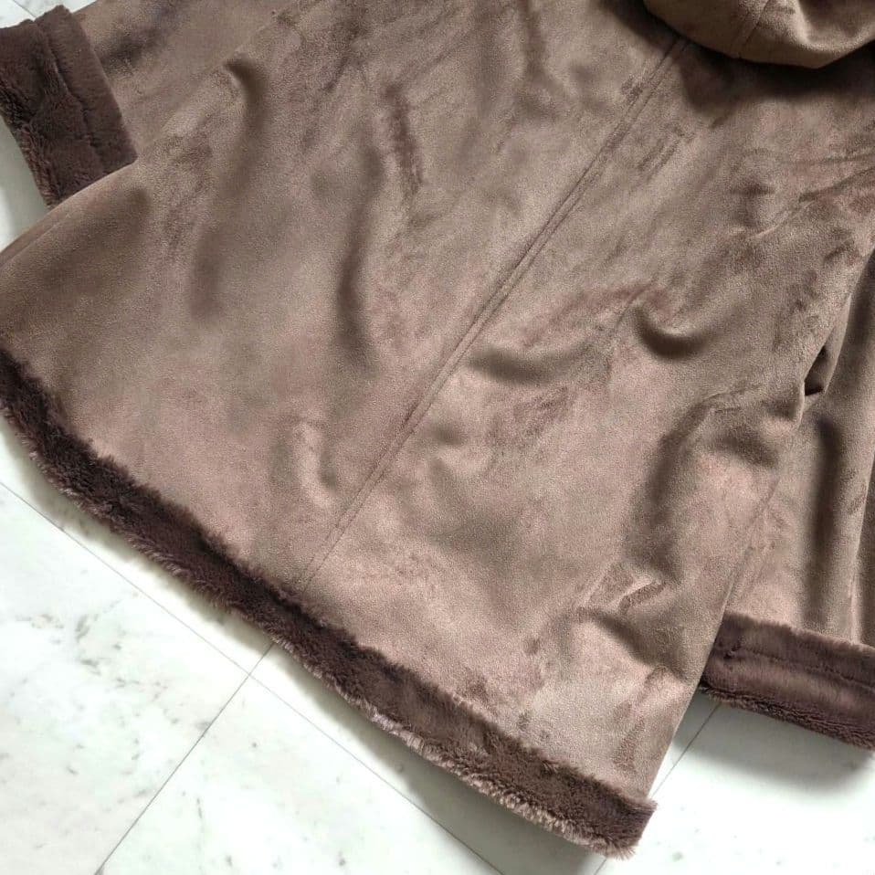 美品　ローズティアラ　フォックスファー　ポンチョコート 大きいサイズ