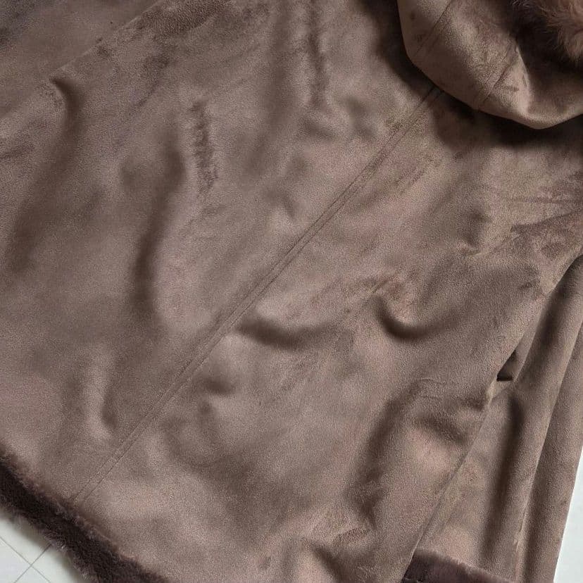 美品　ローズティアラ　フォックスファー　ポンチョコート 大きいサイズ