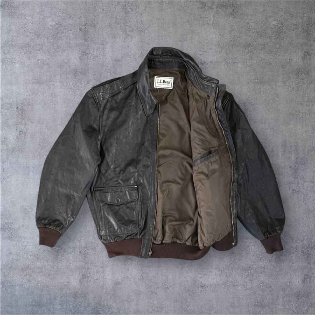 80'S LL Bean A-2 レザー フライトジャケット USA製