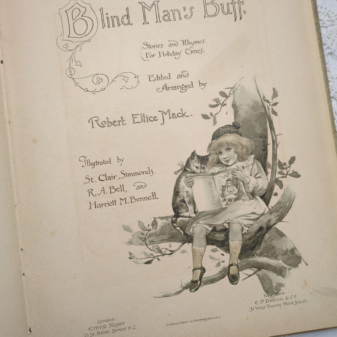 超稀少1891アーネストニスター絵本 初版本 洋書古書 児童書 ヴィクトリアン