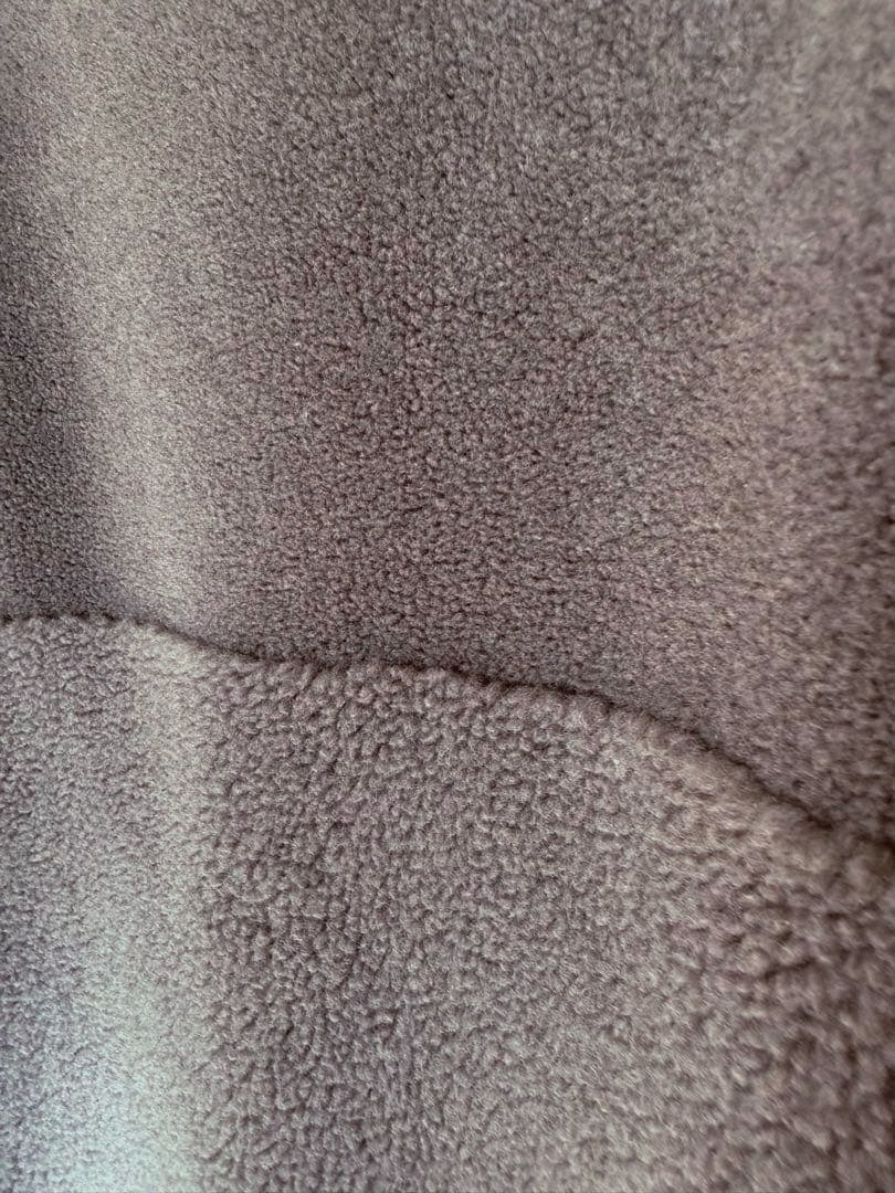 未使用　【RISLEY /リズレイ】フード付ボアベスト グレー