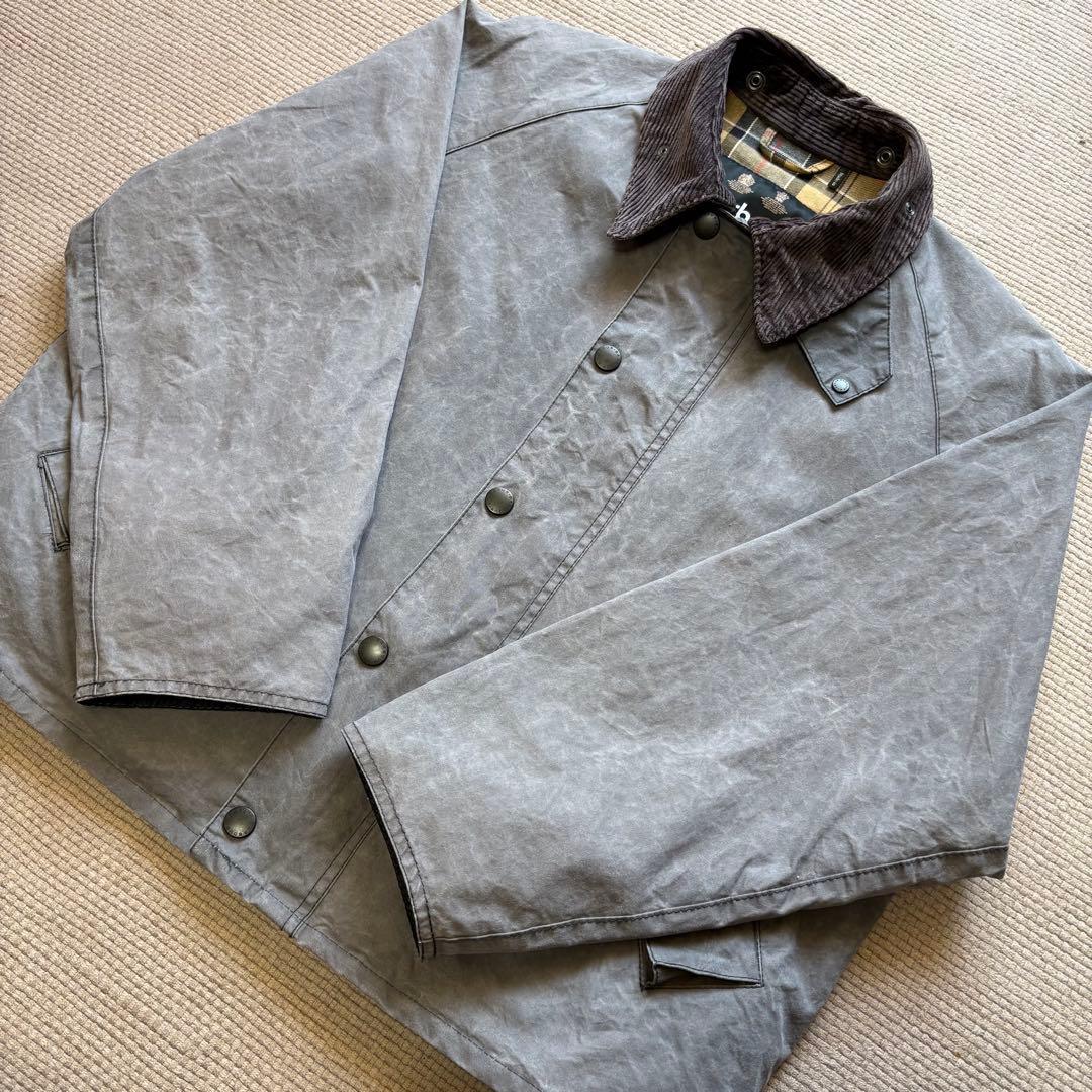 【雰囲気◎】Barbour バブアー トランスポート オイル抜き 36 グレー